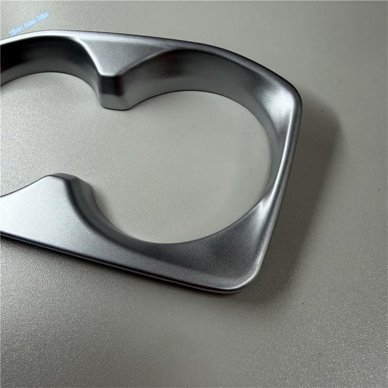 Water Cup Holder Frame Cover Trim For Peugeot 3008 5008 GT 2017 - ABS Carbon Fiber / Matte Decoration Interior Accessories