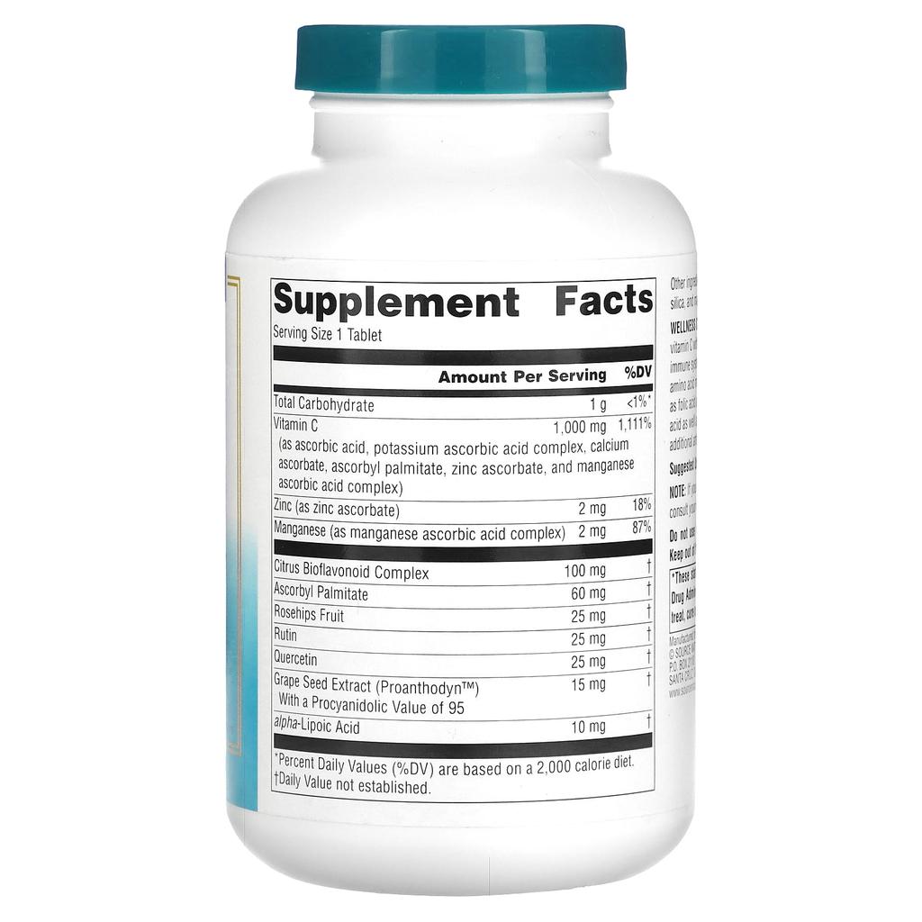 Wellness, C-1000, 200 tablets