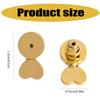1 Pair Earring Backs for Droopy Ears Gold Plated Earrings Lifters Copper Texture Suitable for Heavy Earrings Secure Fit
