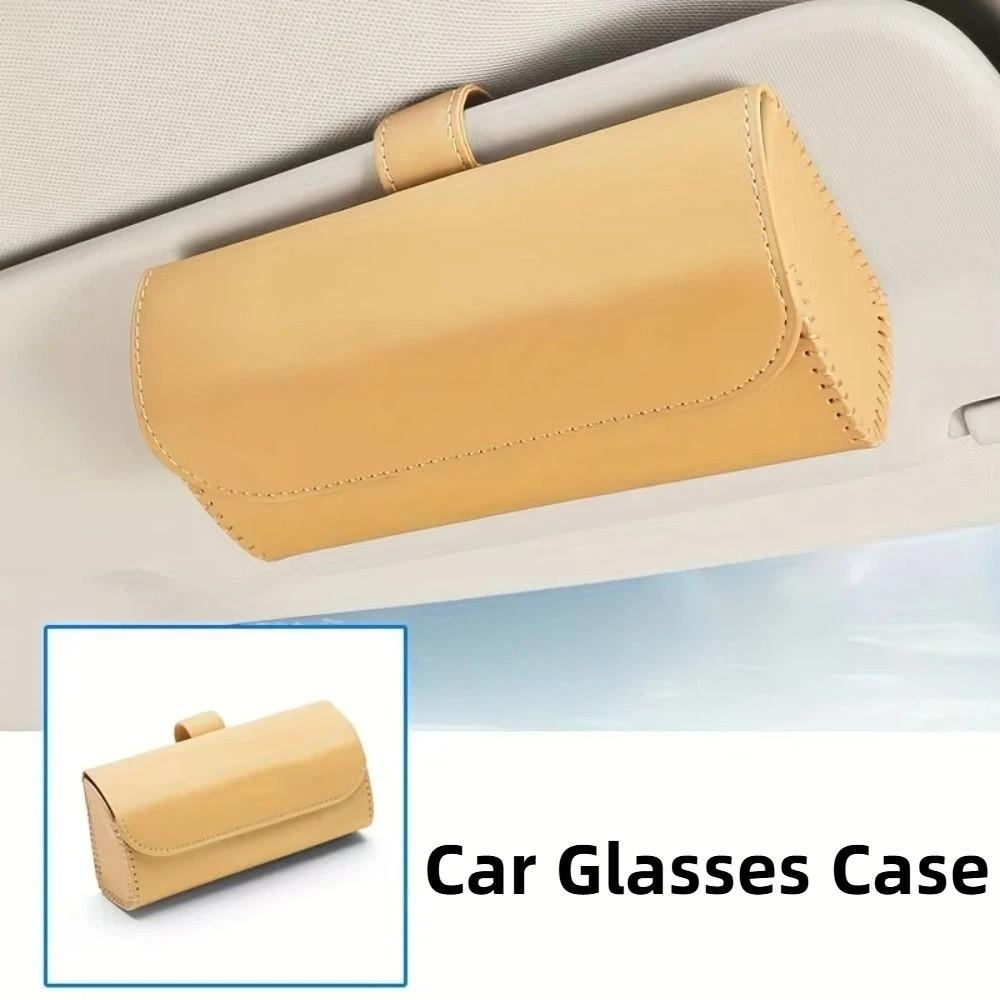 High Grade Material Car Glasses Case Hand-sewn Car Sunglasses Box Car Accessories