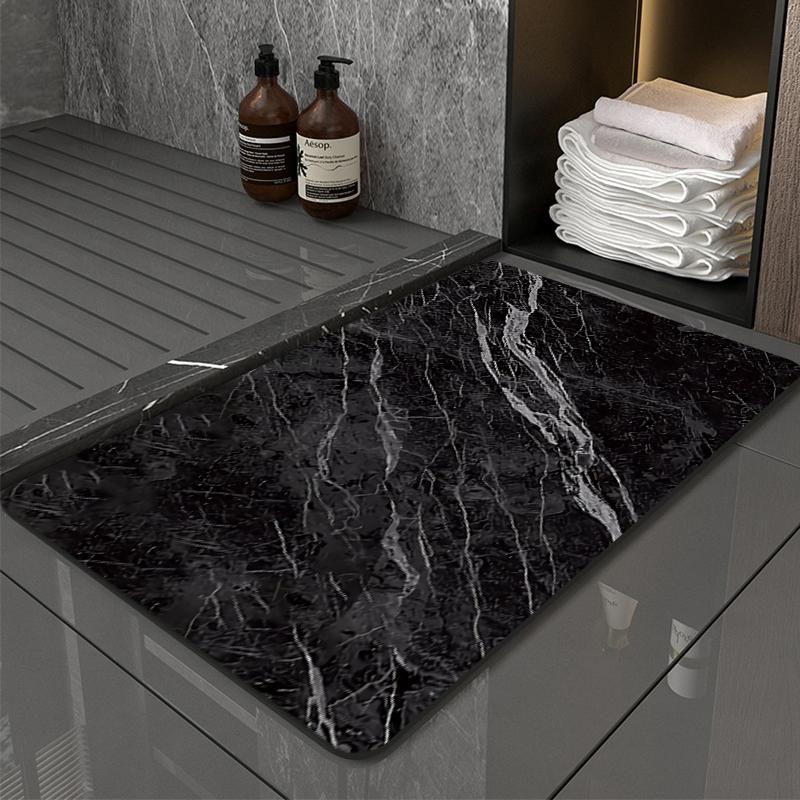 Нескользящий коврик для ванной, суперабсорбирующий коврик для ванной из диатомита, коврик для ванной, коврик для входа в душевую, коврик для ног в туалете, ковер для ванной комнаты