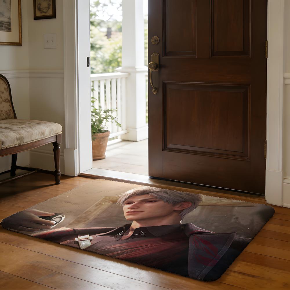 Floor Mat Soft Flannel Rug Non-Slip Absorbent Mat for Bathroom Bedroom Home Decor Anime Deep Love S-Sylus
