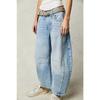 Spring Casual Loose Mid-waist Cylindrical Women's Jeans