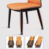 With Thick Wrap Felt Pads Chair Foot Cover Reduce Noise Round/Square Chair Leg Floor Protector Dark Brown Non-slip