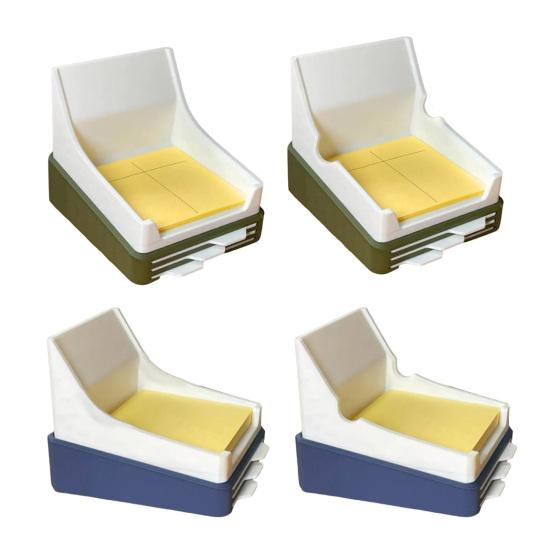 Держатель для липких заметок с трафаретом 3x3 Диспенсер для блокнотов с шаблонами для рисования линий Многоразовый органайзер для заметок для списков дел Домашний офис