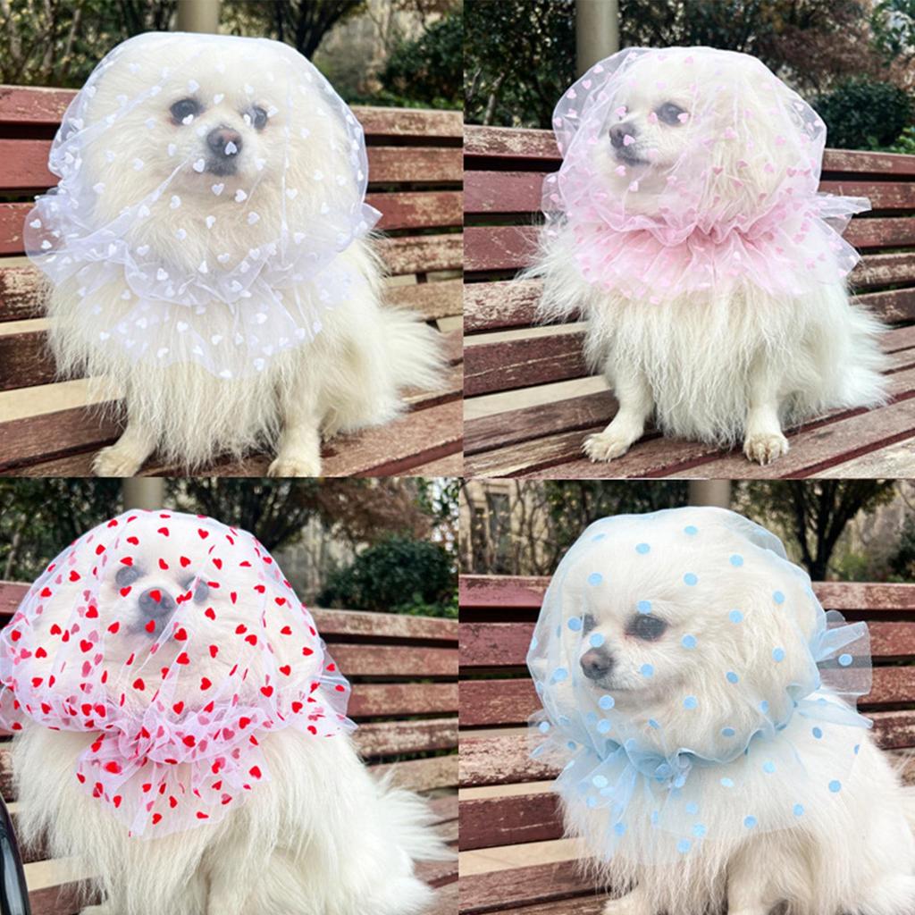 4Pcs Pet Mesh Head Cover For Dogs Anti-Eating Stray Headgear Breathable Portable Outdoor Walking Muzzle Sleeve Pet Accessories