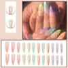24Pcs Long Style Nail Patches Eco-friendly Tasteless Easy To Apply Wide Application Fake Nails Women Gift