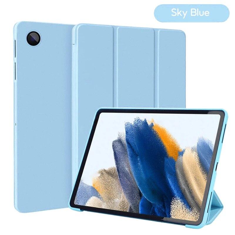 Кожаный чехол для планшета для Samsung Galaxy S6 Lite P610 P615 A7 A7 Lite A8.0 A10.1 A10.5 Tab A8 X205 X200 S7 S8 11, силиконовый смарт-чехол из ТПУ