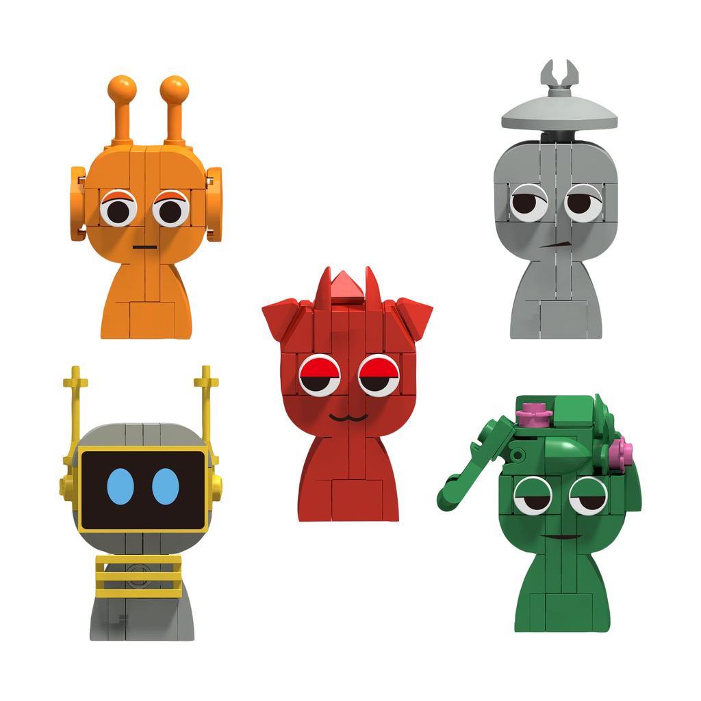 Anime Peripheral Building Block Toy Model, A Toy Gift For Boys - Standing Animals, Animal Series