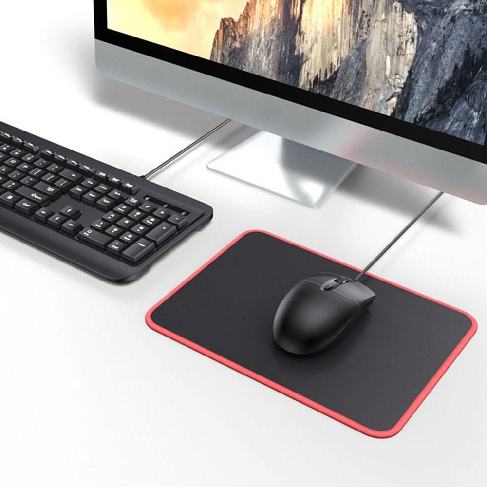Black Mouse Pad Large Size Desk Mat New Mousepad Office