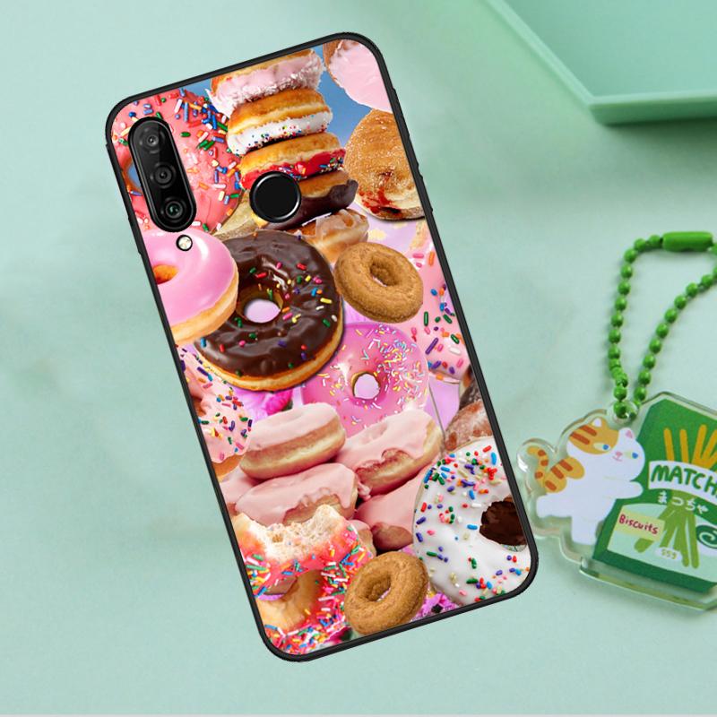 Чехол Pizza Sushi Food Donuts Для Huawei Nova 8i 11i 12i 12s 9 10 SE Y90 Y60 Y70 Y72 Y61 Y91 P20 P30 P40 Lite P60 Pro