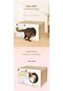 Corrugated Cardboard Cat Scratching Box and Nest - Large, No Shedding, Free Mint