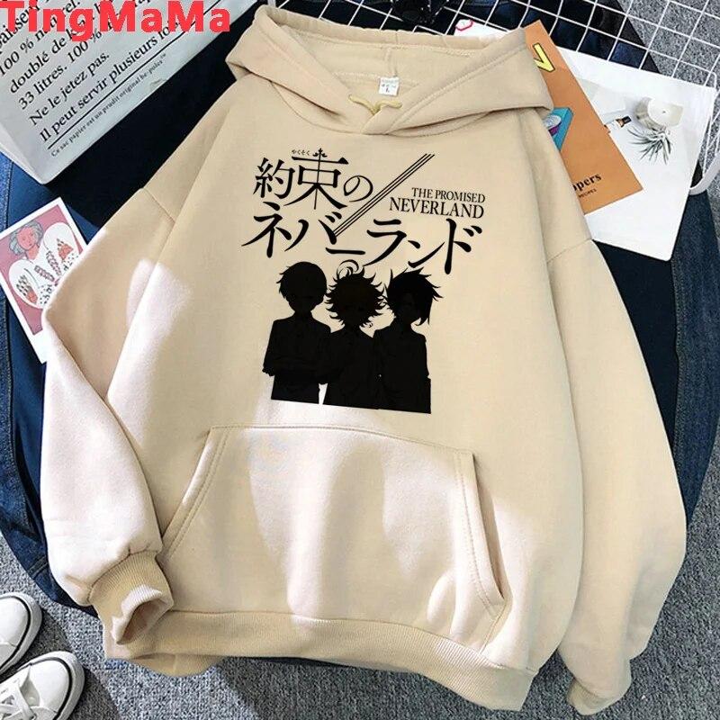 The Promise Neverland Hoodies Unisex Harajuku Y2k Aesthetic Anime Graphic Unisex Sweatshirts Anime Korea Unisex Hoodie
