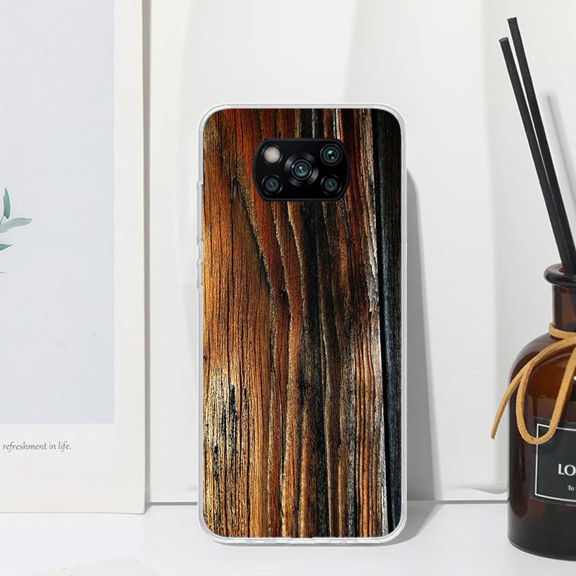 Wood Wooden Pattern Phone Case For Xiaomi Poco X7 X6 X5 M7 M8 Pro F7 Ultra Redmi 15C 15 13C 13 12C 12 10 10C 10A Art Fundas Poco