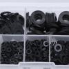Industrial Commercial Supplies-500pcs Nylon Flat Rubber O-ring Seal Hose Gasket Repair Rubber Gasket M2-M10