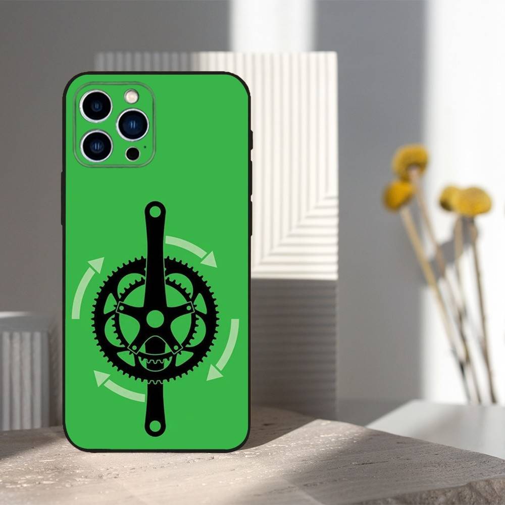 Чехол из мягкого силикона черного цвета с изображением велосипеда TOUR DE France для iPhone 12,16,11,14,15,17,13,X,Mini,SE,XS,Plus,Pro Max,8,7,XR
