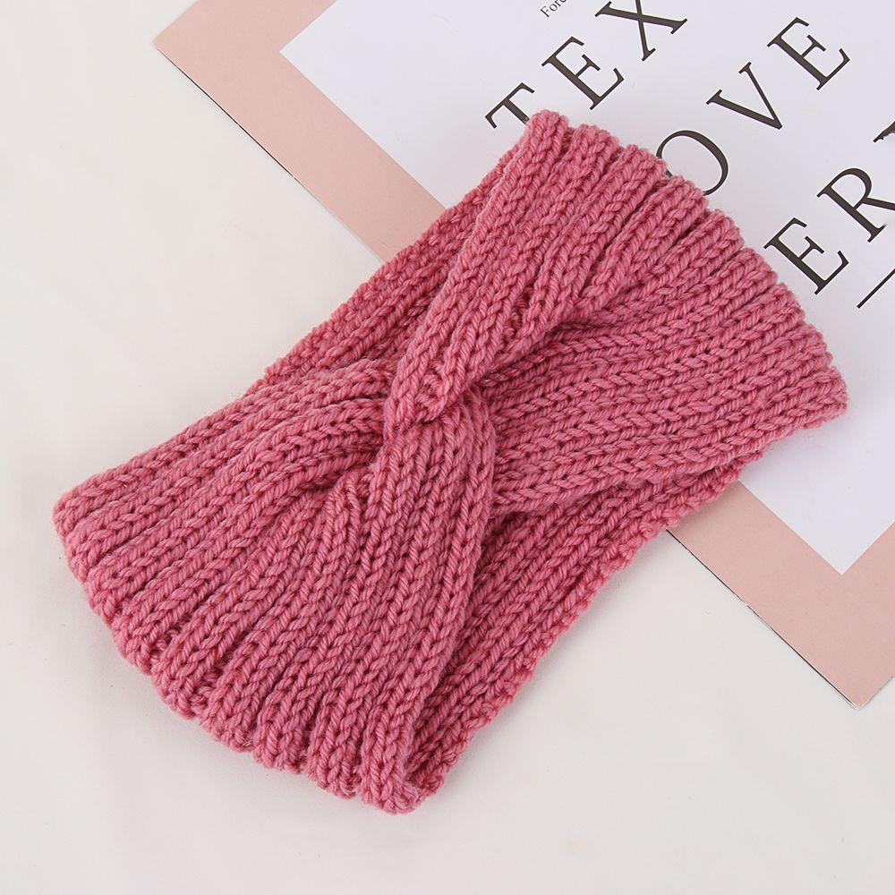 Autumn Winter Head Wrap Cross Knot Hairband Ear Warmer Headband Knitted Headband Hair Accessories