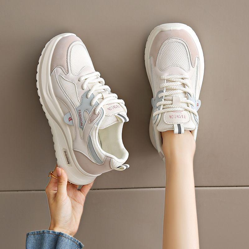 Sneakers Women's New Spring and Autumn Shock Absorption Running Lightweight Soft Sole Ultra-light Non-slip Dad Shoes