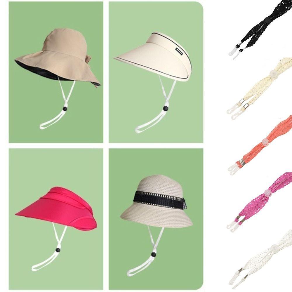 Adjustable Windproof Hat Strap Removable Hat Retainer New Hat Chin Cord Straps Women