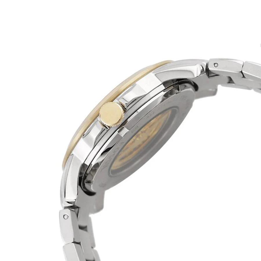 Fossil Grant Автоматические часы-скелетон с белым циферблатом и двухцветным стальным браслетом для мужчин - ME3112