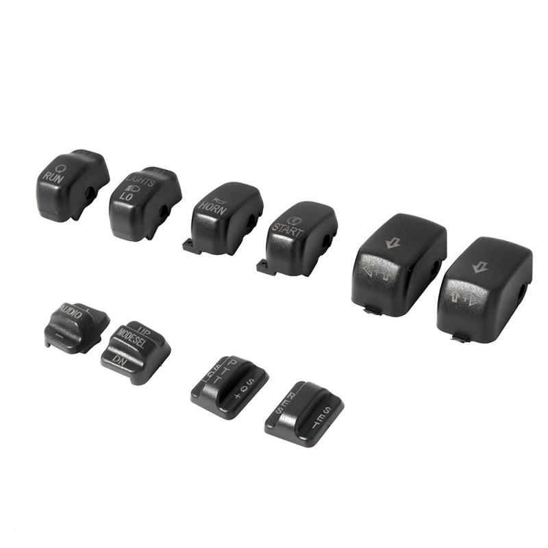 Motorcycle Switch Button Cover Replacement Decorative Cap Harley-Davidson Aftermarket Customization Black Chrome Finish