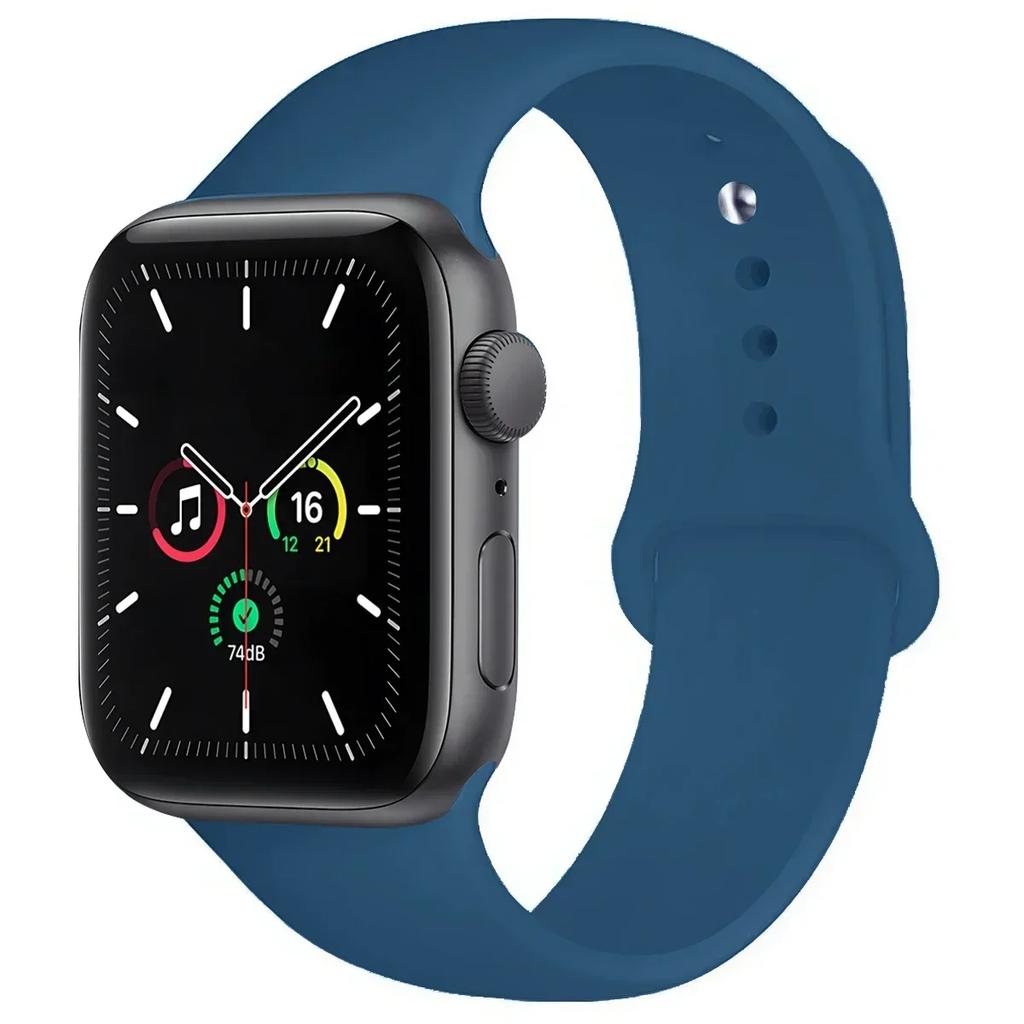 Silicone Band For Apple Watch straps 45mm 44mm 40mm 41mm 42mm-46mm sport bracelet iwatch series 8 7 6 5 4 3 SE 9 10 Ultra 2 49mm