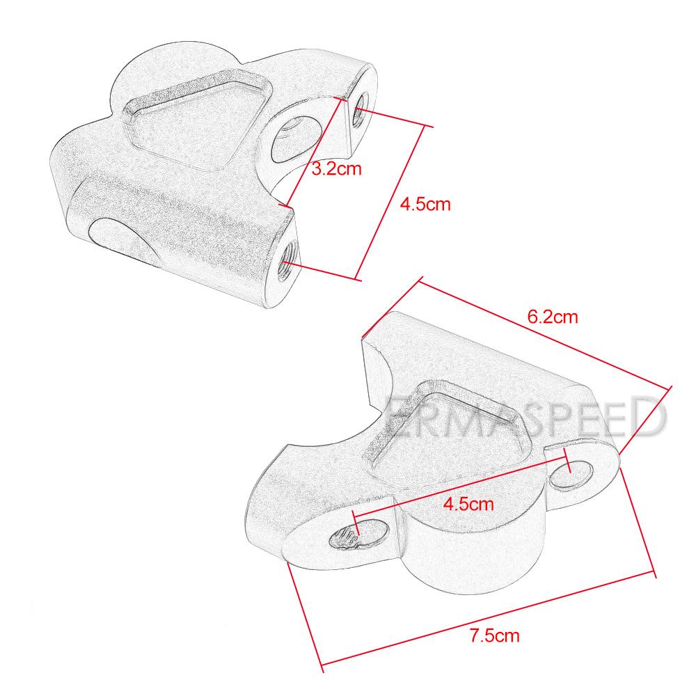 22 мм кронштейны для руля мотоцикла, зажим для крепления на руль, адаптер для R1200GS 2013-2018 R1250GS-ADV S1000XR