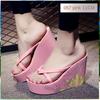 Fashion Summer Beautiful Ladies Super High-Heeled Platform Flip-Flops11cm Beach Shoes Wedding Slippers Women Luxury Heels Slippers