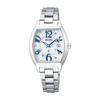 SEIKO Watch LUKIA Standard Collection Tonneau Type Solar Radio SSVW213 Silver Women's