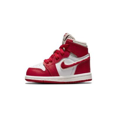 Детские кроссовки Air 1 Retro High OG TD Newstalgia Chenille Red Light-Iron-Ore Varsity Red CU0450-061