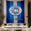 Custom Text Tapestry Reading FC Print Wall Tapestry Indoor Living Room Wall Decor