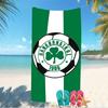 Beach Towel with Panathinaikos FC Pattern - soft,absorbent,machine washable Lightweight&Modern,swimming,Travel Essentials