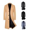 Autumn and Winter Men's Woolen Coat Medium and Long Thickened Woolen Coat Men's Trench Coat