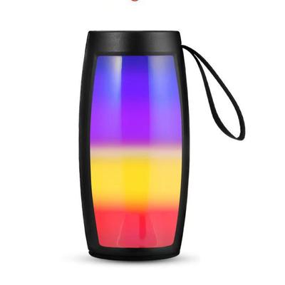 Цветной светящийся RGB-динамик, совместимый с Bluetooth, легкий портативный FM-динамик с картой, музыкальный плеер