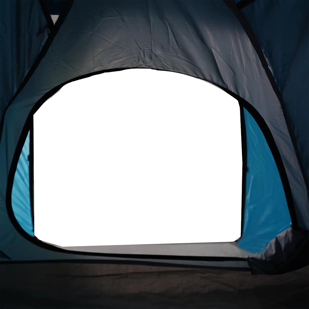 Dome Camping Tent for 2 Persons Blue Waterproof