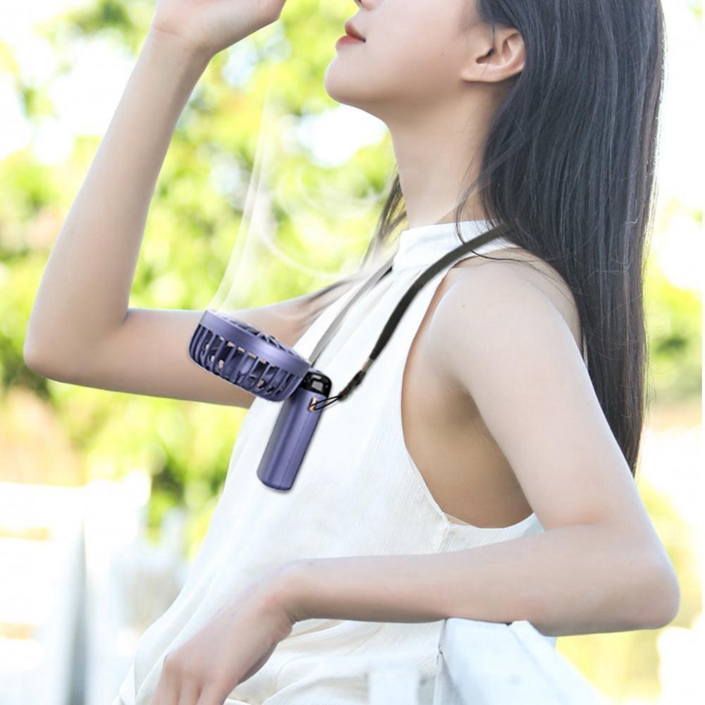 Портативный вентилятор 5000/8000 мАч с интеллектуальным светодиодным цифровым дисплеем, 5 скоростей, регулируемый USB-аккумулятор, мини-ручной шейный вентилятор