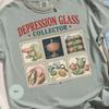 Depression Glass Tee, Vintage Collector T-Shirt with Retro Design