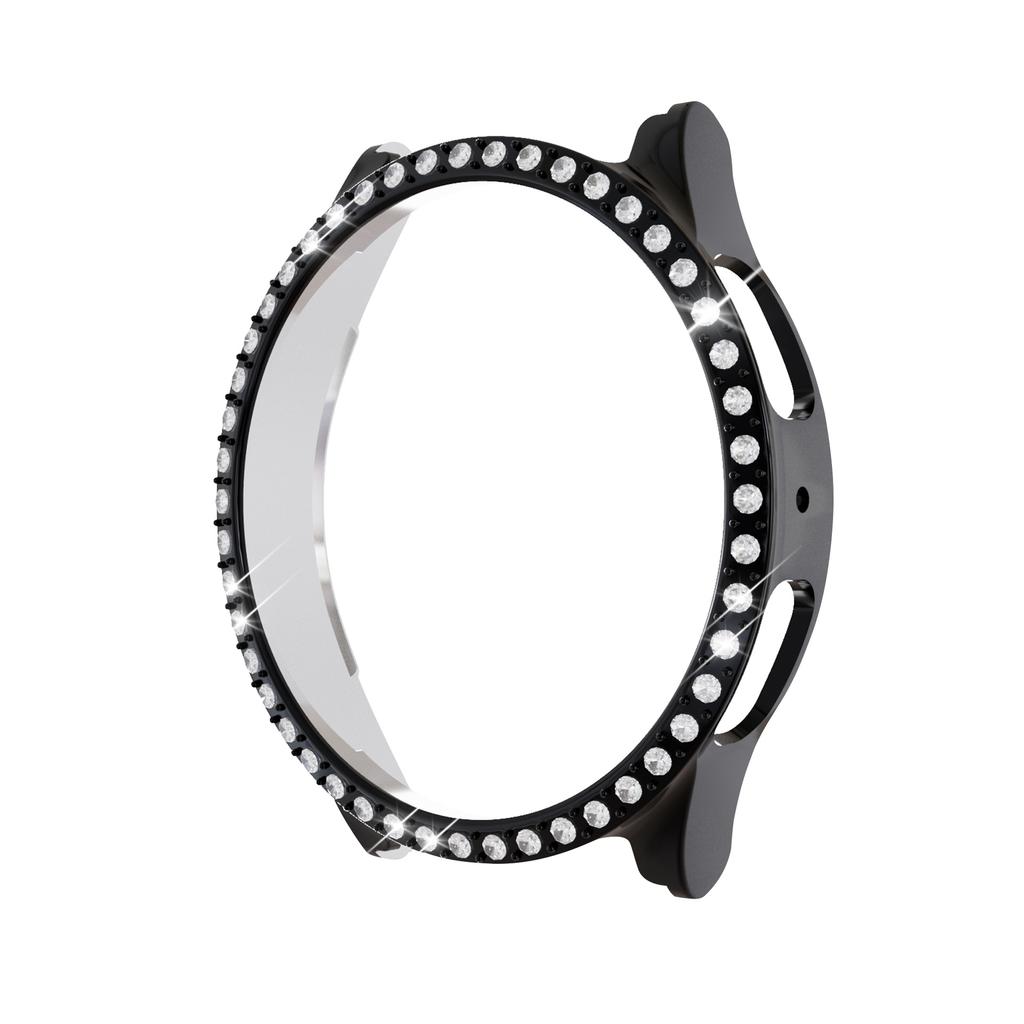 Ремешок с бриллиантами + чехол для Samsung Galaxy Watch 6/5/4 40 мм 44 мм браслет металлический ремешок Galaxy Watch 6 Classic 43 мм 47 мм Защитная крышка