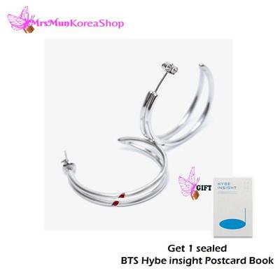 Серьги с красной резьбой Чимина