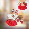 Plush Doll Sweater with Skirt Make Your Own Dolls, Photo Props Clothing Dress Up Hair Accessory
