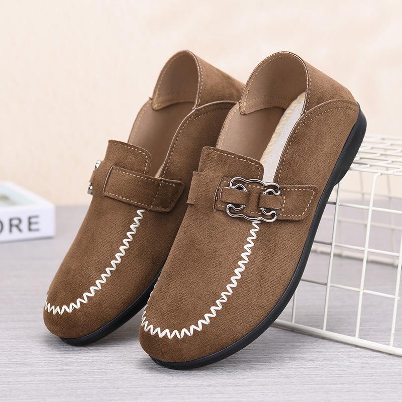 Shoes Women's Spring and Autumn New Casual Shoes Women's Shoes Soft Soles Not Tired Feet Single Shoes One Pedal Mother Shoes