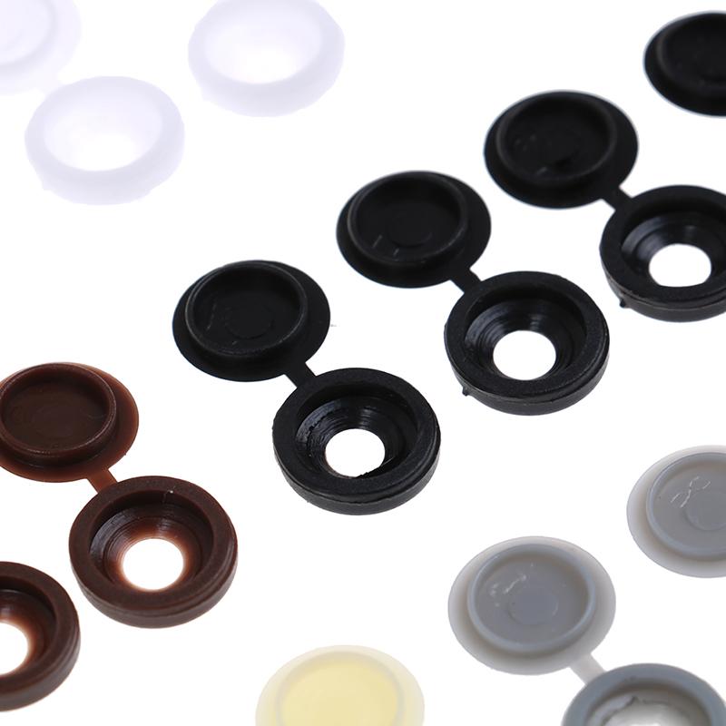 50 шт. навесные пластиковые винтовые колпачки для внешних кнопок, декоративная крышка для мебели