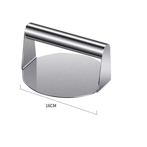 1PC Stainless Steel Hamburger Meat Press Round Square Burger Meat Press Kitchen Tool Meat Press Plate