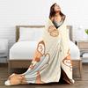 Cute Fox Flannel Blanket Adults Child  Cozy Bedding Throws Winter Bedroom Bedspread Sofa Bed Cover
