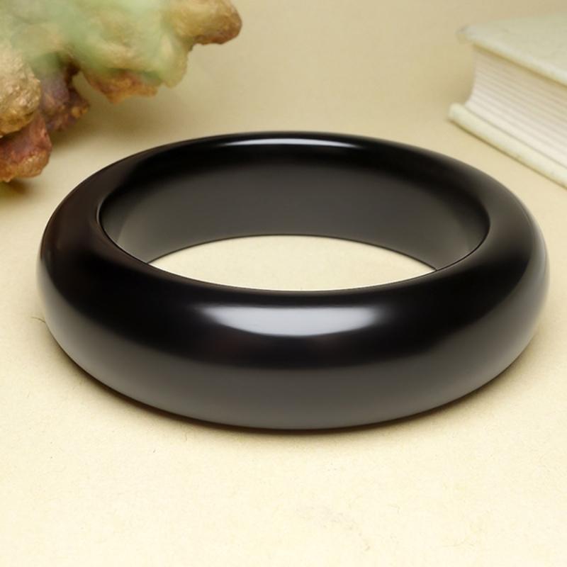 15 мм натуральный хотанский нефритовый чернильный нефритовый браслет модный браслет с изумрудом нефритовый браслет женский подарок