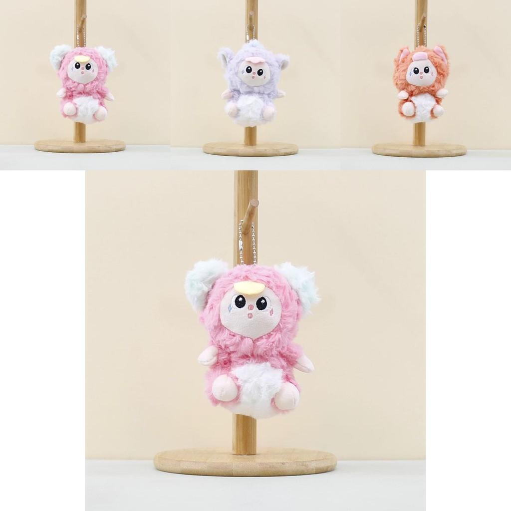 Charming Plush Animal Figure Keychain With Soft Fabric And Vibrant Colors