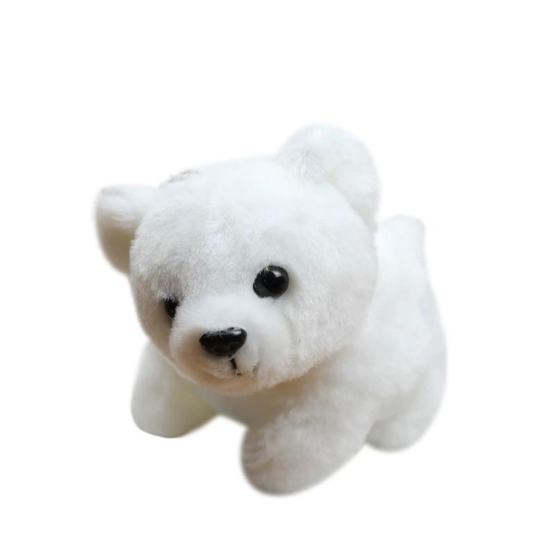 Очаровательный плюшевый брелок в виде белого медведя, мягкая белая медведица, плюшевая игрушка, украшение