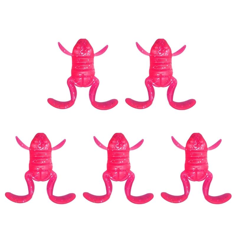 5 шт. Приманки-лягушки Мягкая искусственная плавающая приманка Имитация лягушек Приманки Поверхностные плавающие приманки Простые в использовании