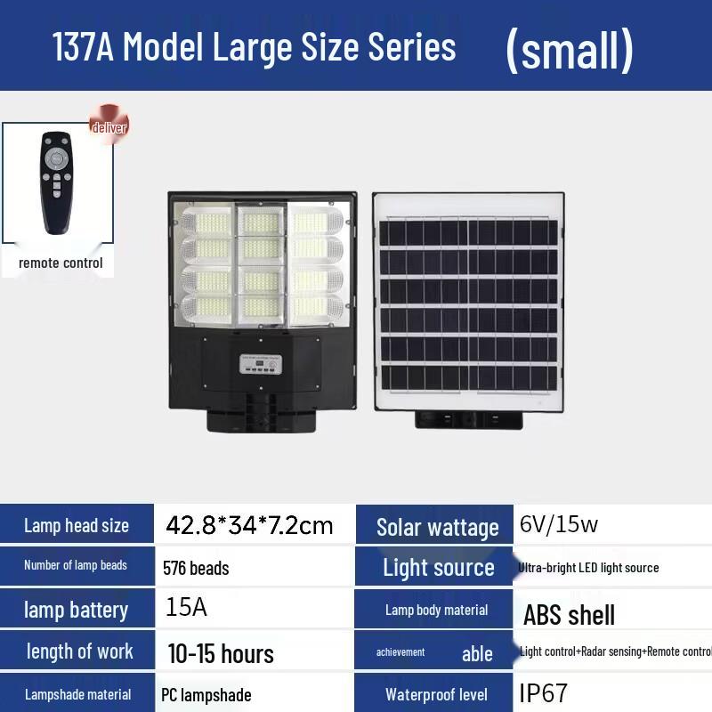 OEING Solar Motion Sensor Outdoor LED Street Light