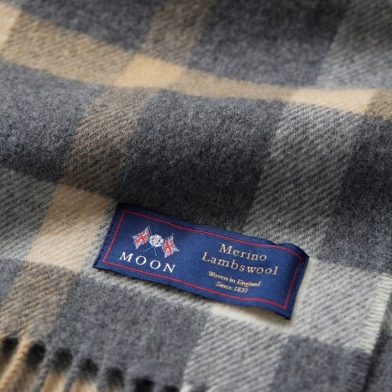 ABRAHAM MOON Шарф из мериносовой шерсти 25 см - Блайт Грей